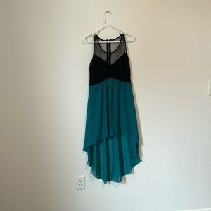 Black and Teal Dress